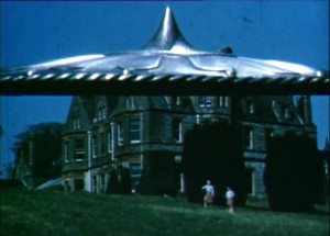 A flying saucer invades Co. Monaghan in Them in the Thing. Copyright Samantha Leslie 1955.